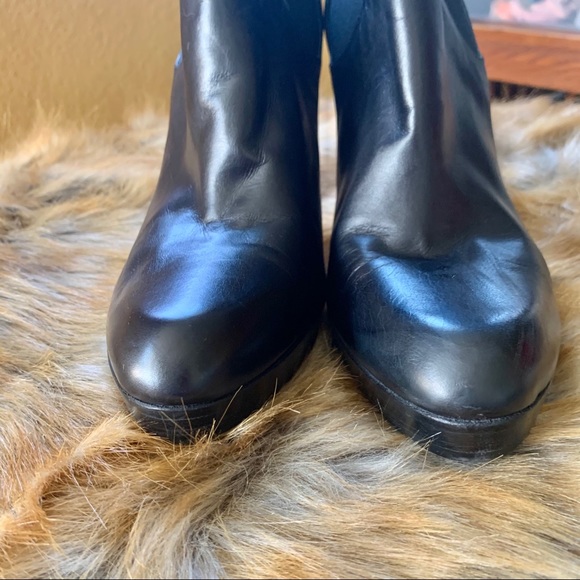 Stuart Weitzman Leather High Heel Booties - Picture 9 of 10